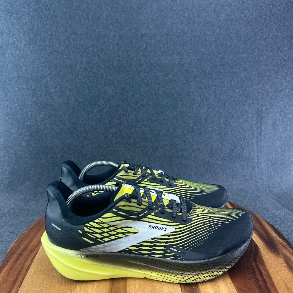 Brooks Hyperion Max Mens Running Shoes Black Yellow 1103901D078 Size 11D